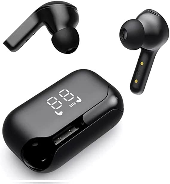 Rangenine Premium Wireless Earbuds with Active Noise Cancellation Bluetooth 5.2 Long Hours Run LED Display ear phones IPX5 Waterproof Compatible