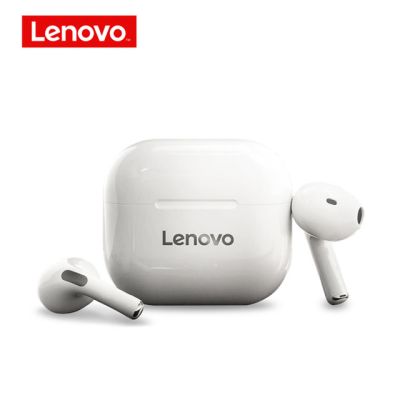 Lenovo Lp40 Wireless White Headphone Tws Bluetooth 5.0 Earphones Dual Stereo Noise Reduction Bass Headset Touch Control Touch Control Earbuds 300mah
