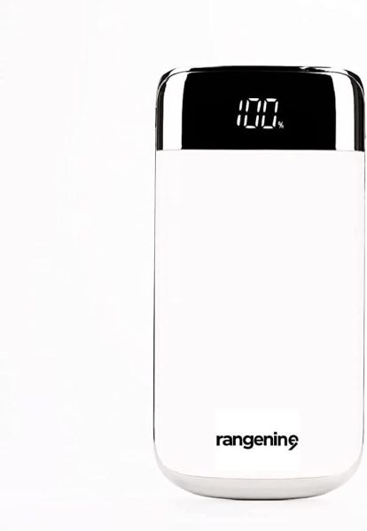 Rangenine Ultra Slim 20000mAh Ultra Slim 20W Fast charging Power Bank Portable Charger with Digital Display & Lightweight Battery Pack Designed for iPhone 14,13,12 & Android smartphones | White