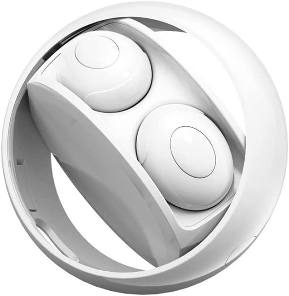 Rangenine Wireless Earbuds with Active Noise Cancellation & Built-in Microphone Long Hours Playtime, LED Display, IPX6 Waterproof Compatible with Apple & Android with Charging Case, White