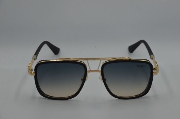 MISHI LONDON Metal Frame Retro Sunglasses for Women and Men || Steampunk Square Polarized Eyewear 100% UV400 Protection