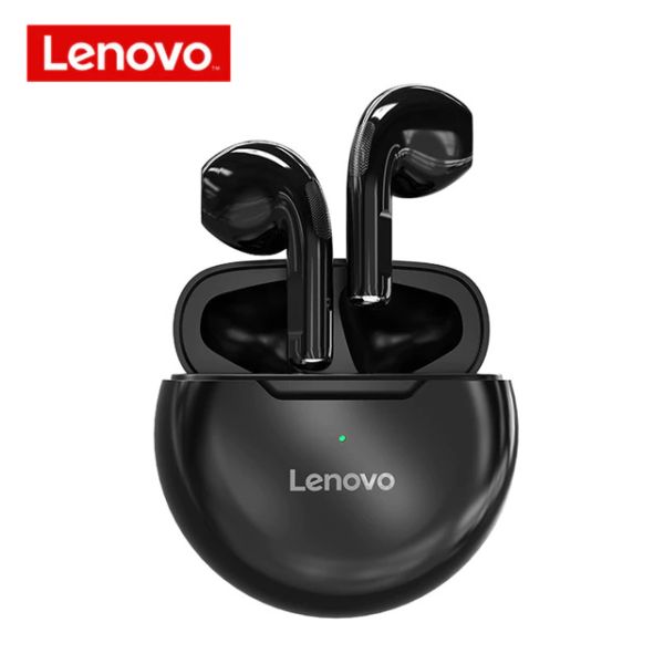 Lenovo Ht38 Tws Earphone Wireless Bluetooth 5.0 Headphones Waterproof Sport Headsets Noise Reduction Earbuds With Mic 6m 35s - Black
