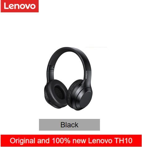 Lenovo Thinkplus TH10 LP40 TWS Stereo Headphone Bluetooth Earphones Music Headset with Mic for Mobile iPhone Sumsamg Android IOS-Black
