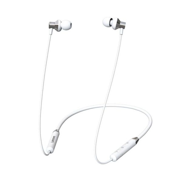 Lenovo HE05 Neckband Bluetooth Headset-White