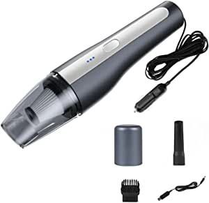 Rangenine Car Vacuum Cleaner 4500Pa Powerful Suction Handheld Portable, Lightweight, Cordless with Washable HEPA Filter, Wet & Dry Vaccum for Car Interior & Home Use, Grey