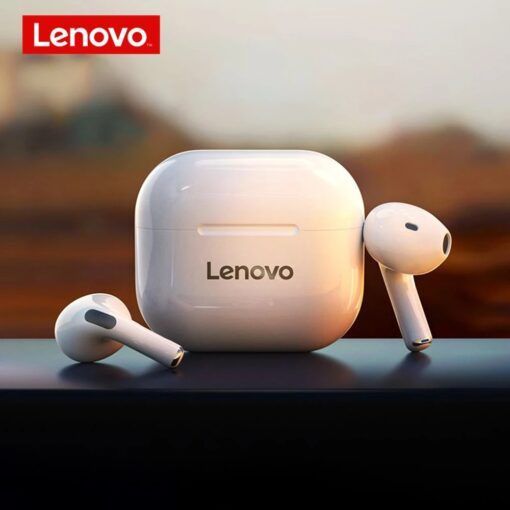Lenovo Lp40 Wireless White Headphone Tws Bluetooth 5.0 Earphones Dual Stereo Noise Reduction Bass Headset Touch Control Touch Control Earbuds 300mah